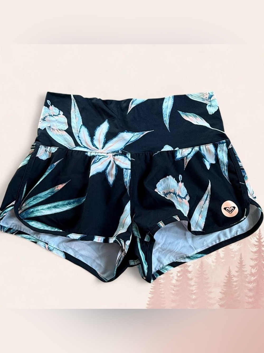 Roxy Tropical Floral Swim Shorts – Size Small